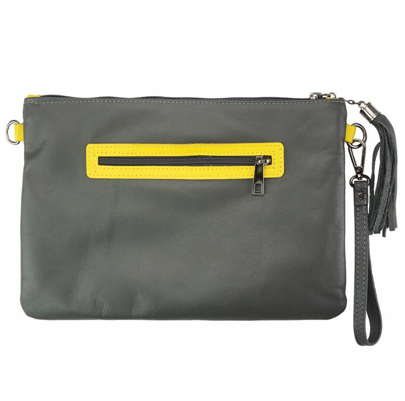 Teodora Clutch in smooth calfskin leather - Scarvesnthangs