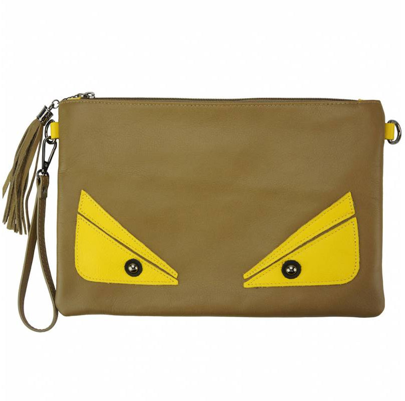 Teodora Clutch in smooth calfskin leather - Scarvesnthangs