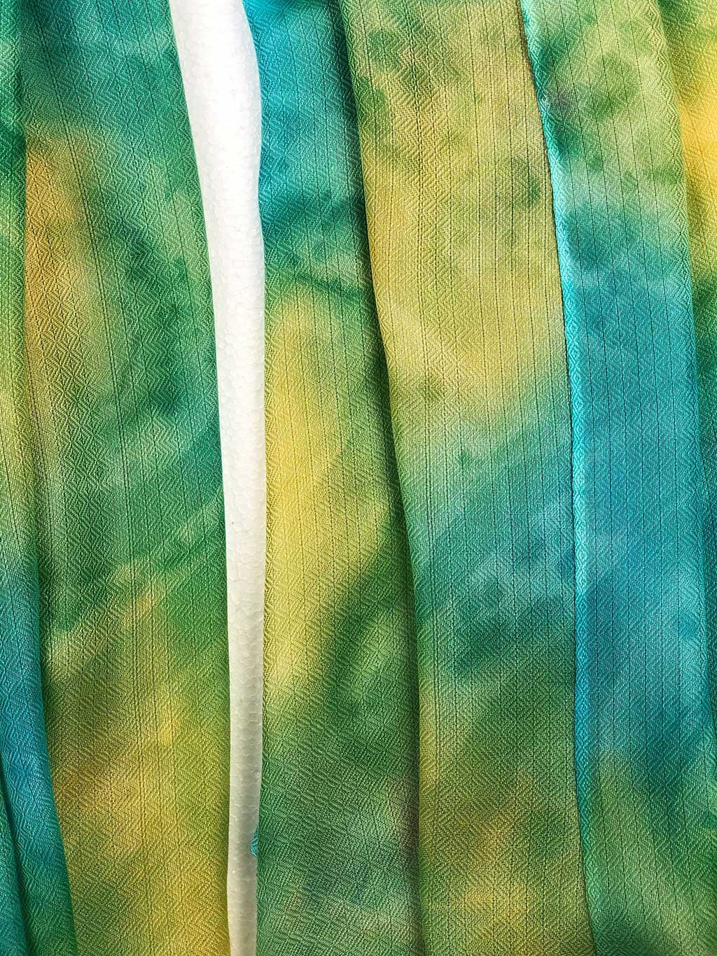 Lime Green Modal Silk Hand Painted Watercolor Scarf - Scarvesnthangs