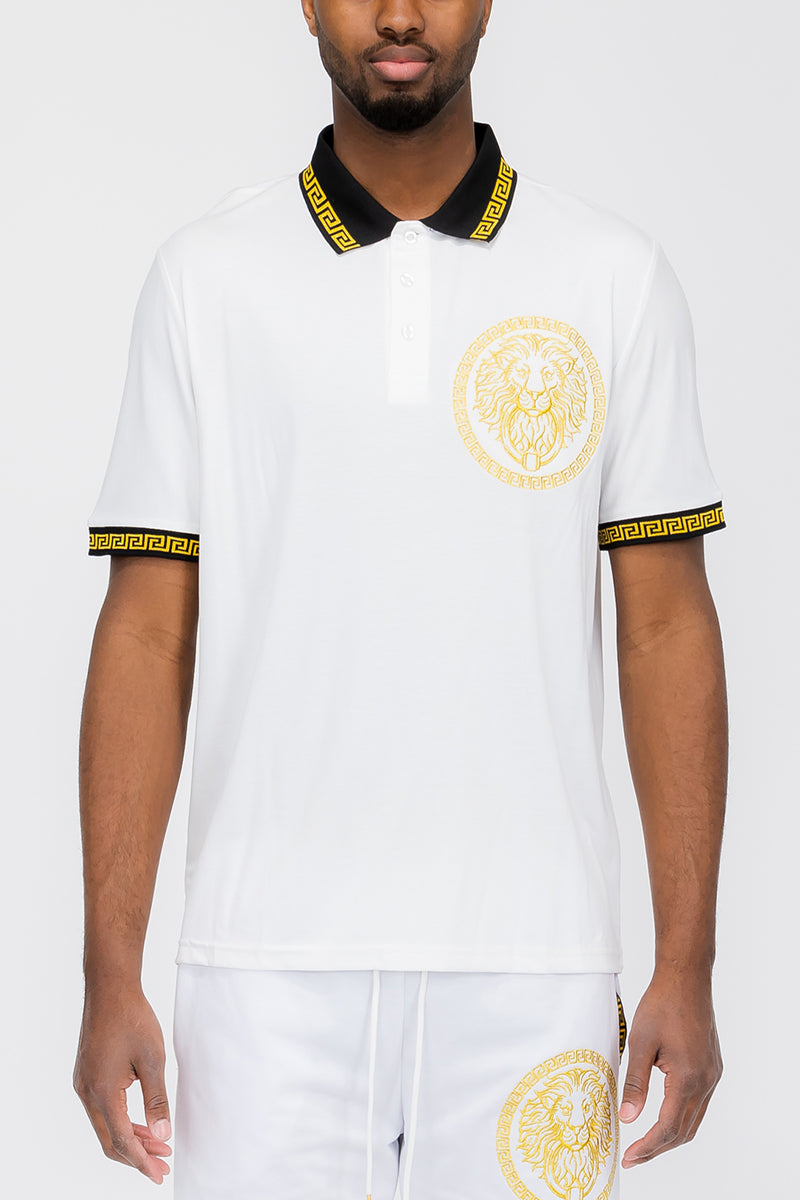 Lion Head Polo Shirt-6