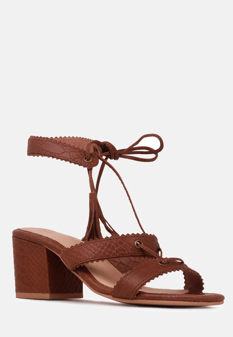 zena croc texture leather sandal-1