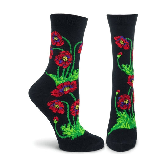 Apothecary Florals - Poppies Sock - Scarvesnthangs