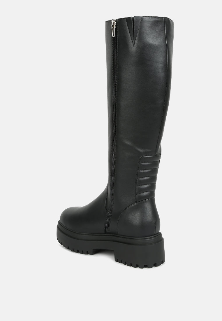 axle round toe platform knee high boots-9