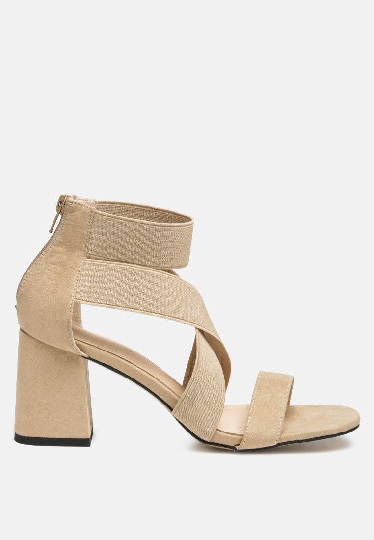 benicia elastic strappy block heel sandals-10