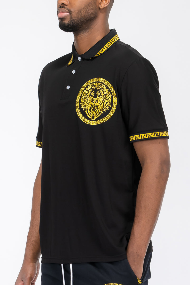 Lion Head Polo Shirt-2