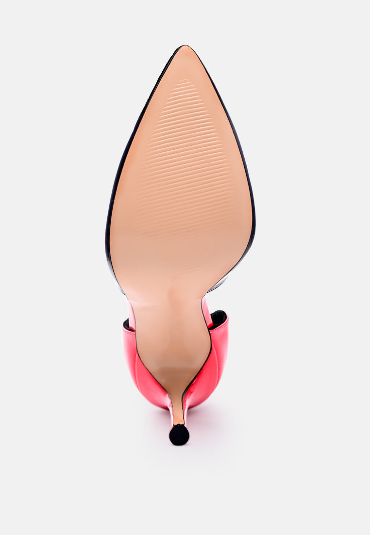 candy cane patent pu slip on stiletto heels-5