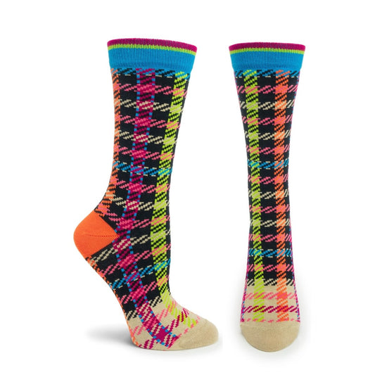 Chanelle Plaid Sock - Scarvesnthangs