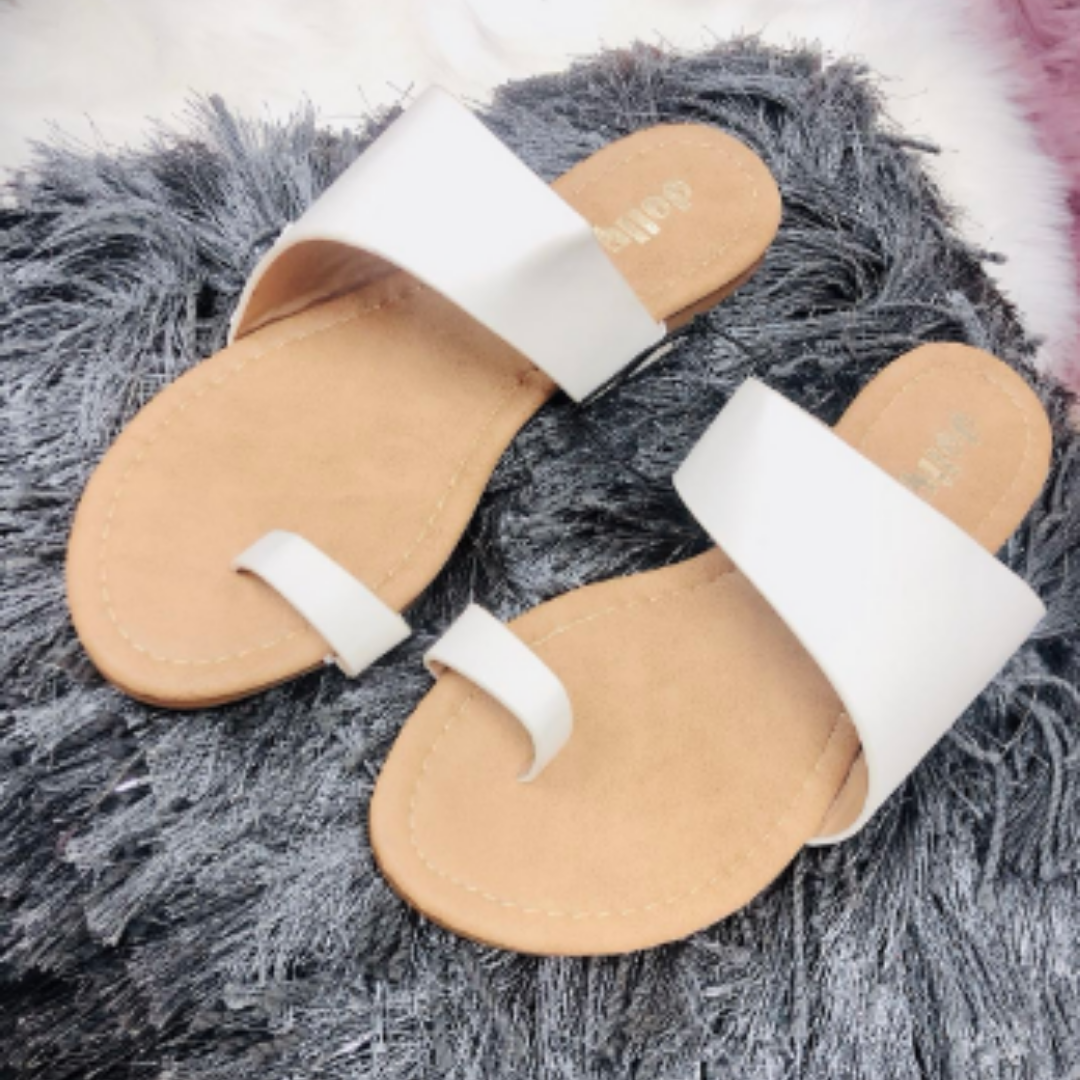 Tally Sandals -White - Scarvesnthangs