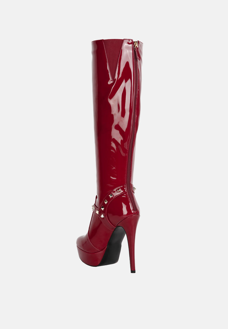 daphne stiletto heeled mid calf boots-9