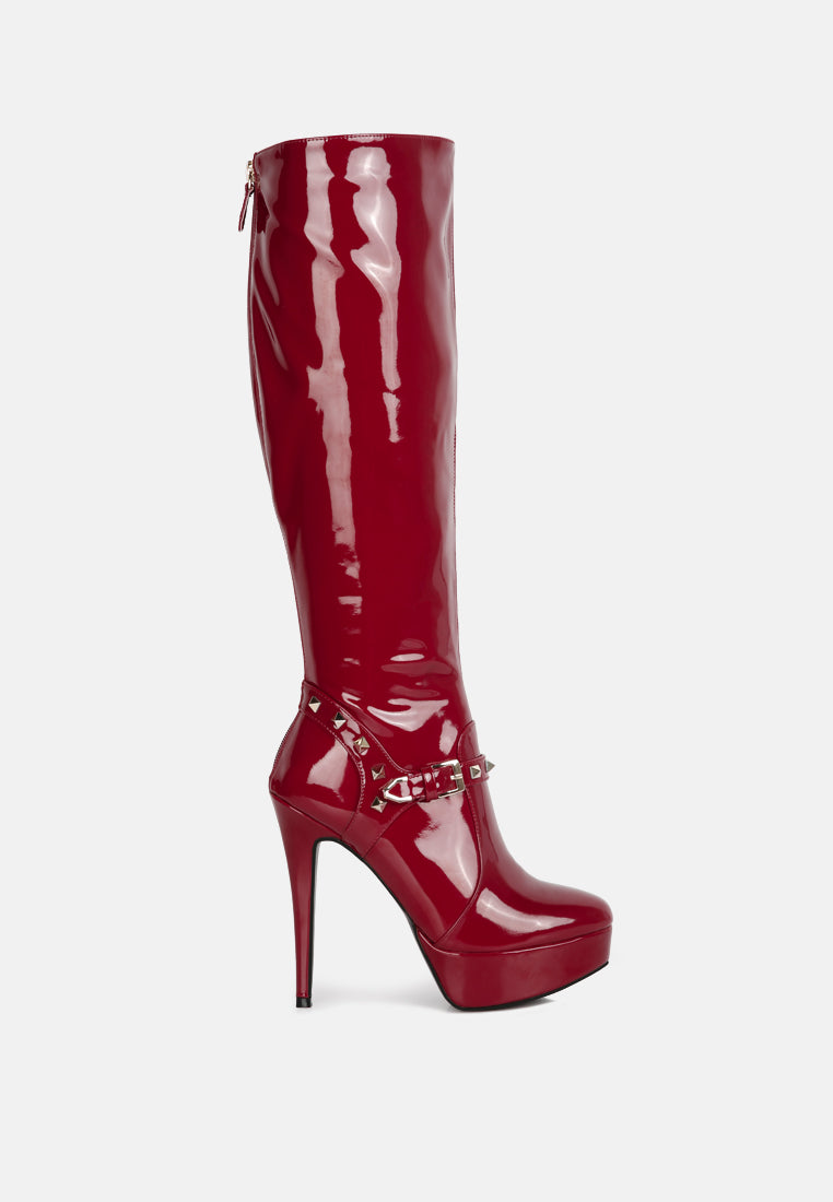 daphne stiletto heeled mid calf boots-7