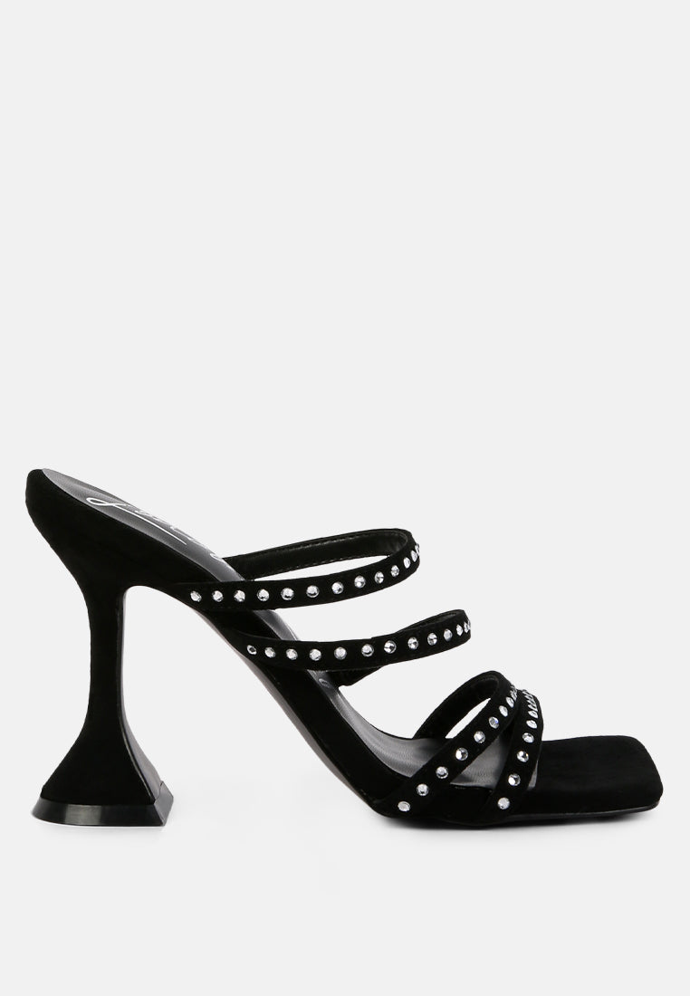 face me studded mid heel multi strap sandals-5