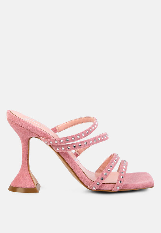 face me studded mid heel multi strap sandals-0