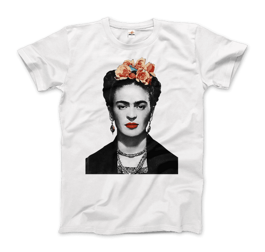 Frida Kahlo With Flowers Poster Artwork T-Shirt - Scarvesnthangs