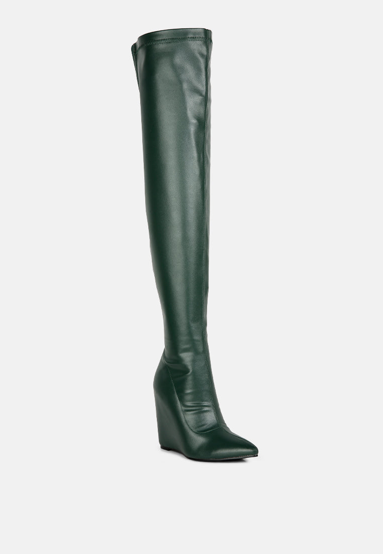 gladol wedge heel calf boots-1