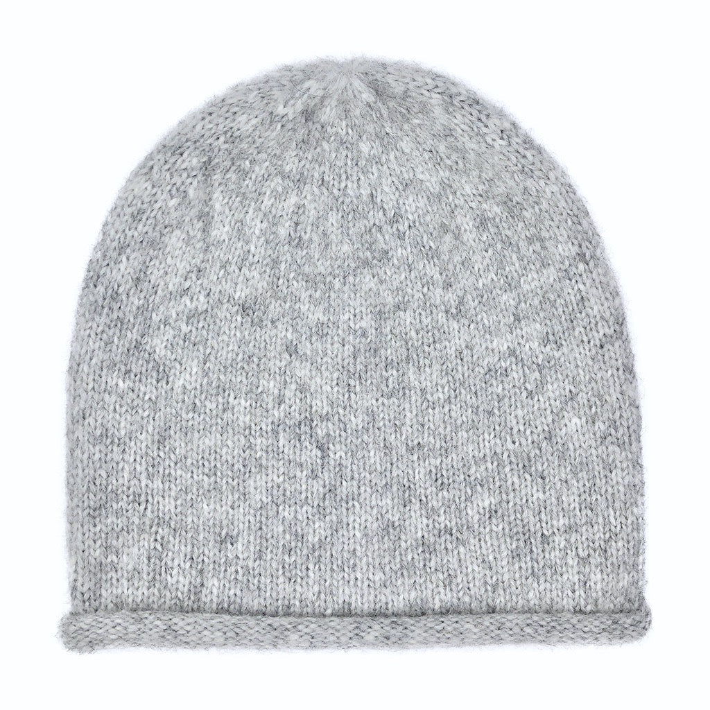 Gray Essential Knit Alpaca Beanie-1