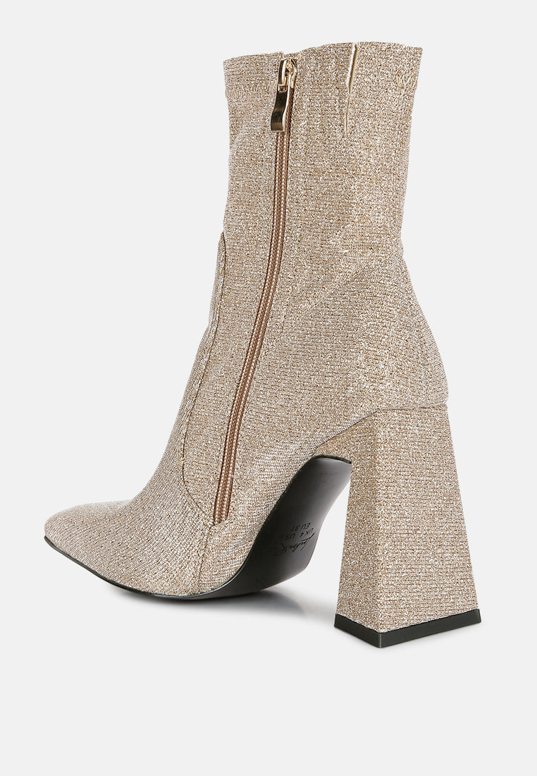 hustlers shimmer block heeled ankle boots-12