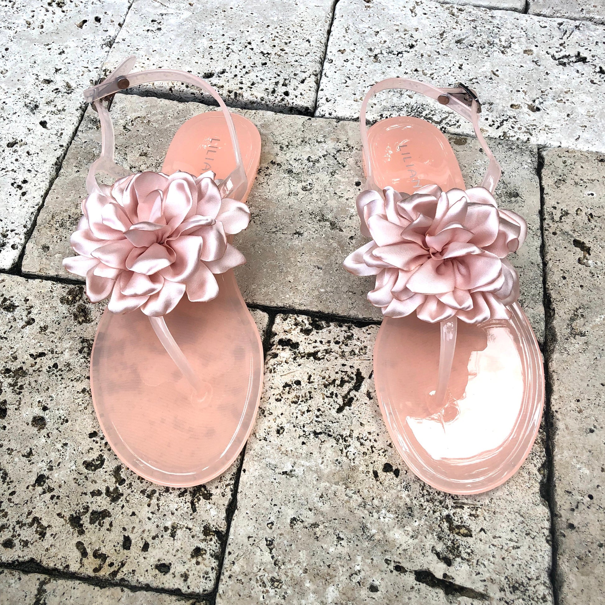 Jelli-51 Nude Blush Pink Sandals Liliana - Scarvesnthangs