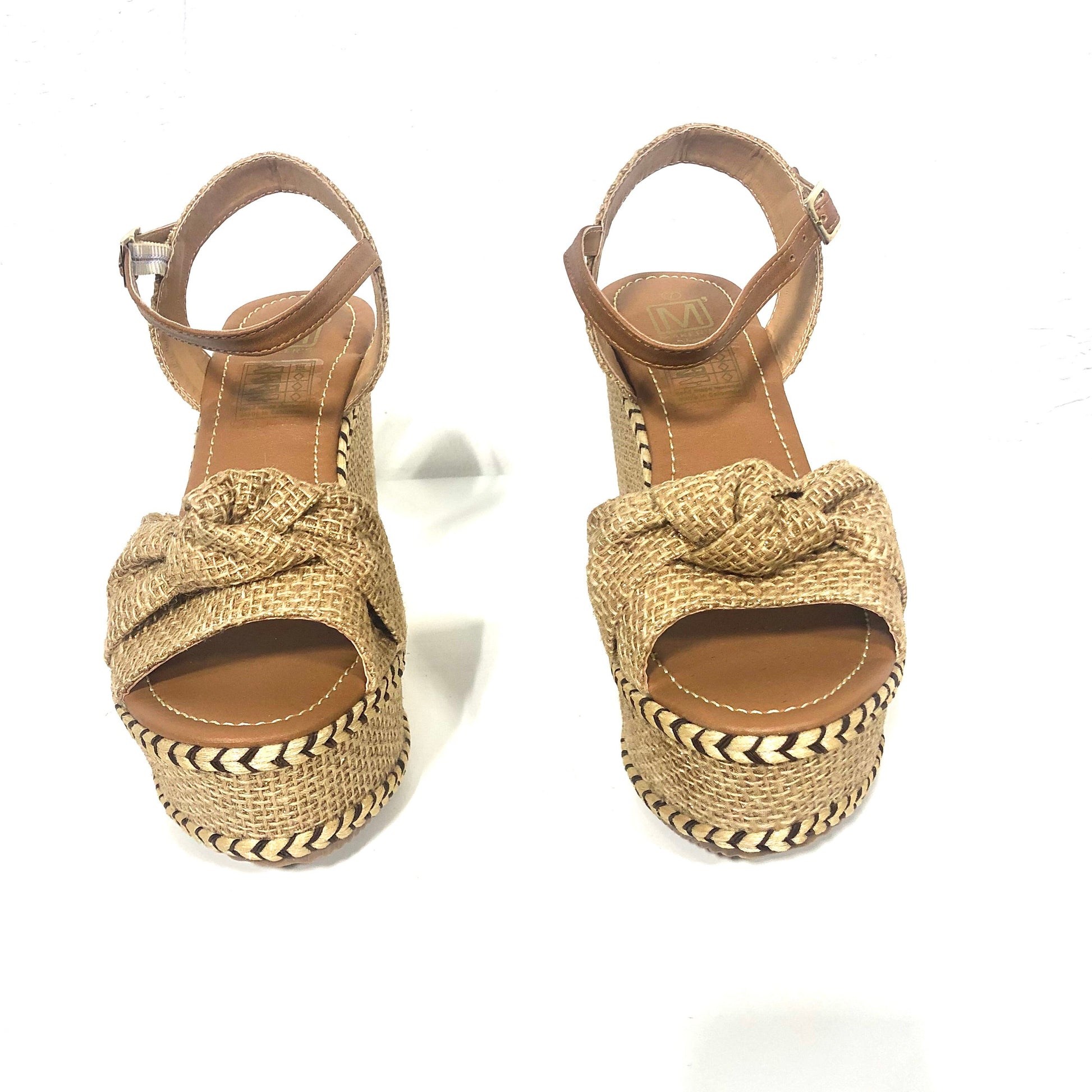 Xiomara Natural Wedges Heels Shoes - Scarvesnthangs