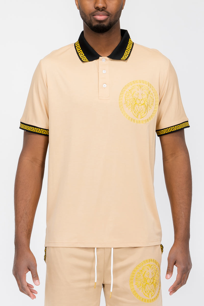 Lion Head Polo Shirt-5