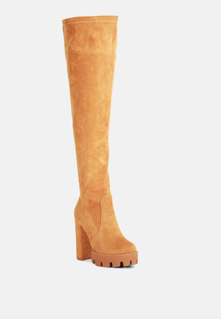 maple faux suede long boots-1