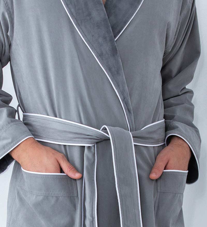 Men's Luxury Microfiber Spa Robe-42