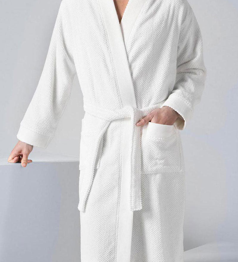 Men's Turkish Cotton Terry Cloth Kimono Robe-49