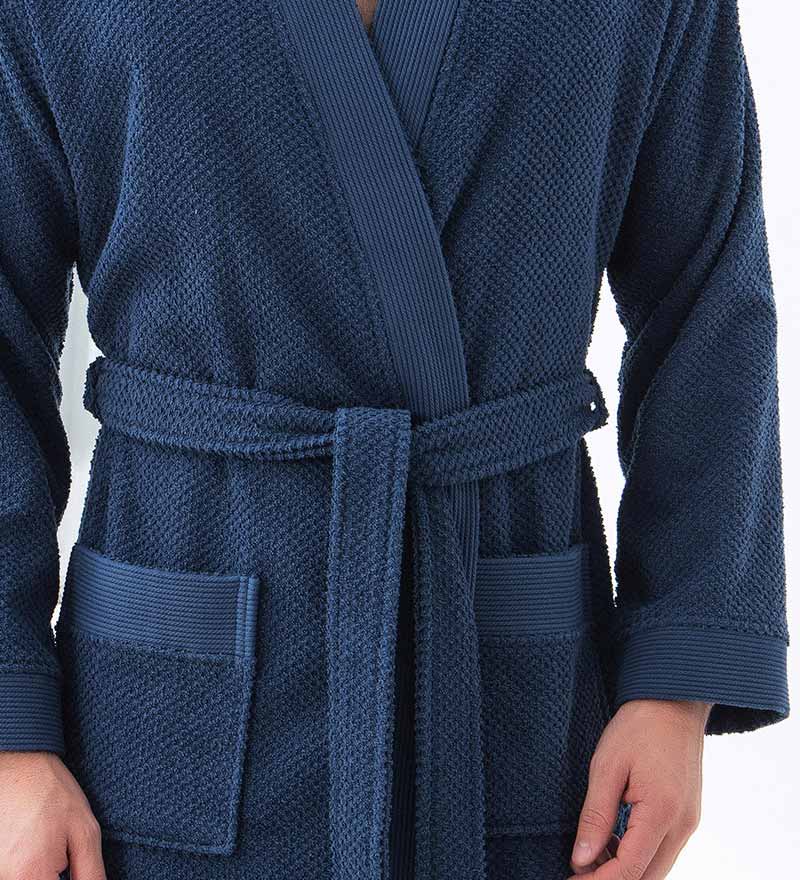 Men's Turkish Cotton Terry Cloth Kimono Robe-31