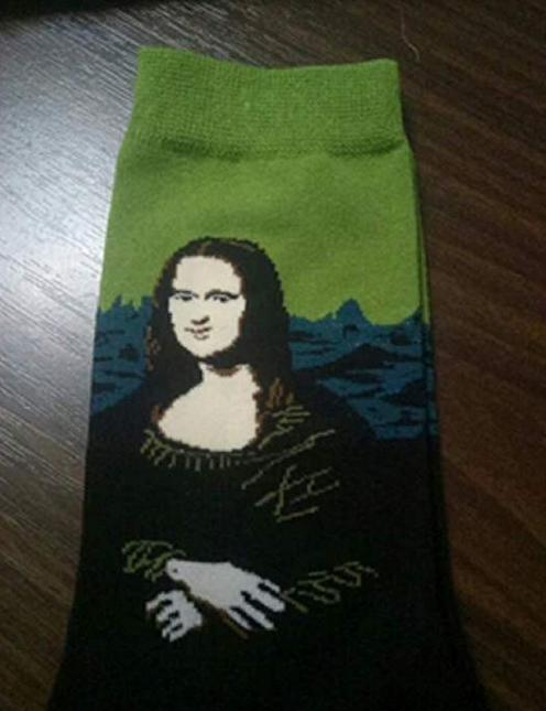 Mona Lisa Art Socks - Scarvesnthangs