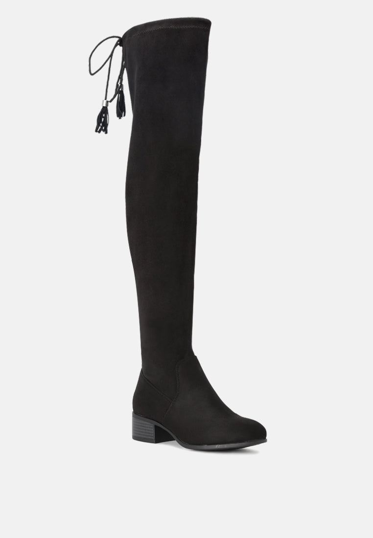 nople knee boots with drawstring-1