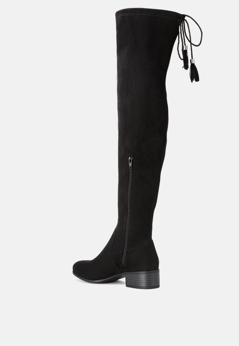 nople knee boots with drawstring-2