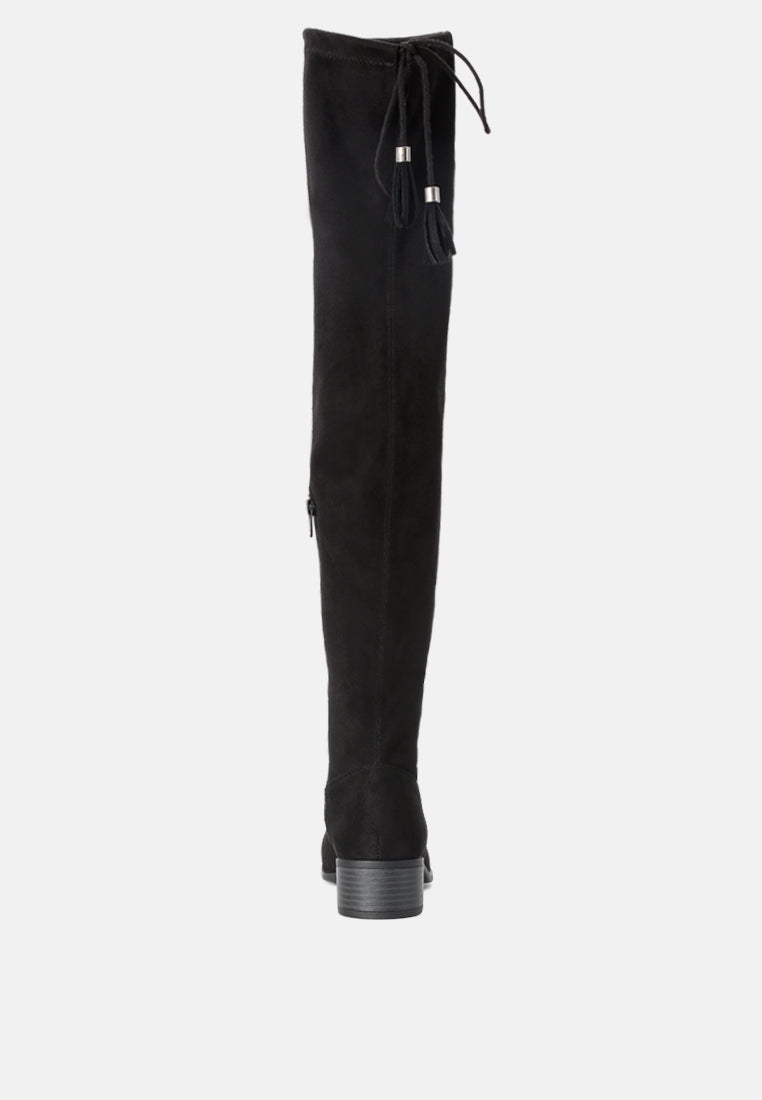 nople knee boots with drawstring-4