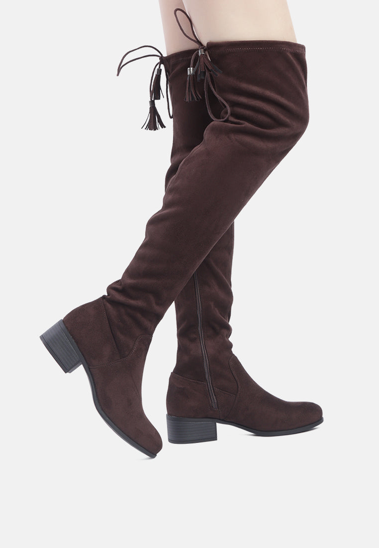 nople knee boots with drawstring-17