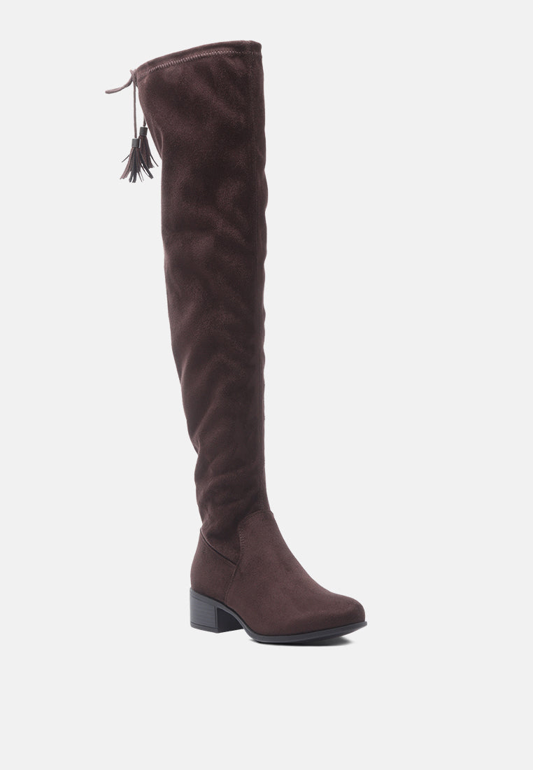 nople knee boots with drawstring-13