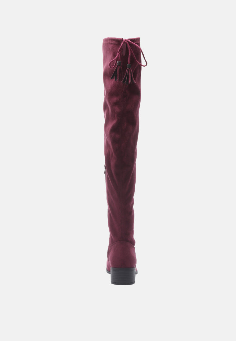 nople knee boots with drawstring-10