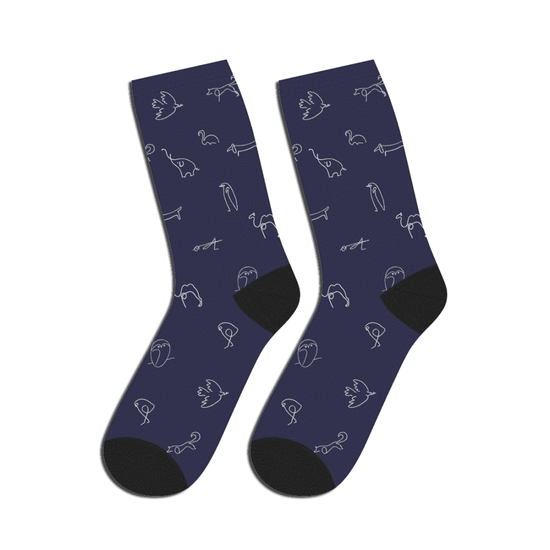 Pablo Picasso Animals Pattern Artwork Socks - Scarvesnthangs