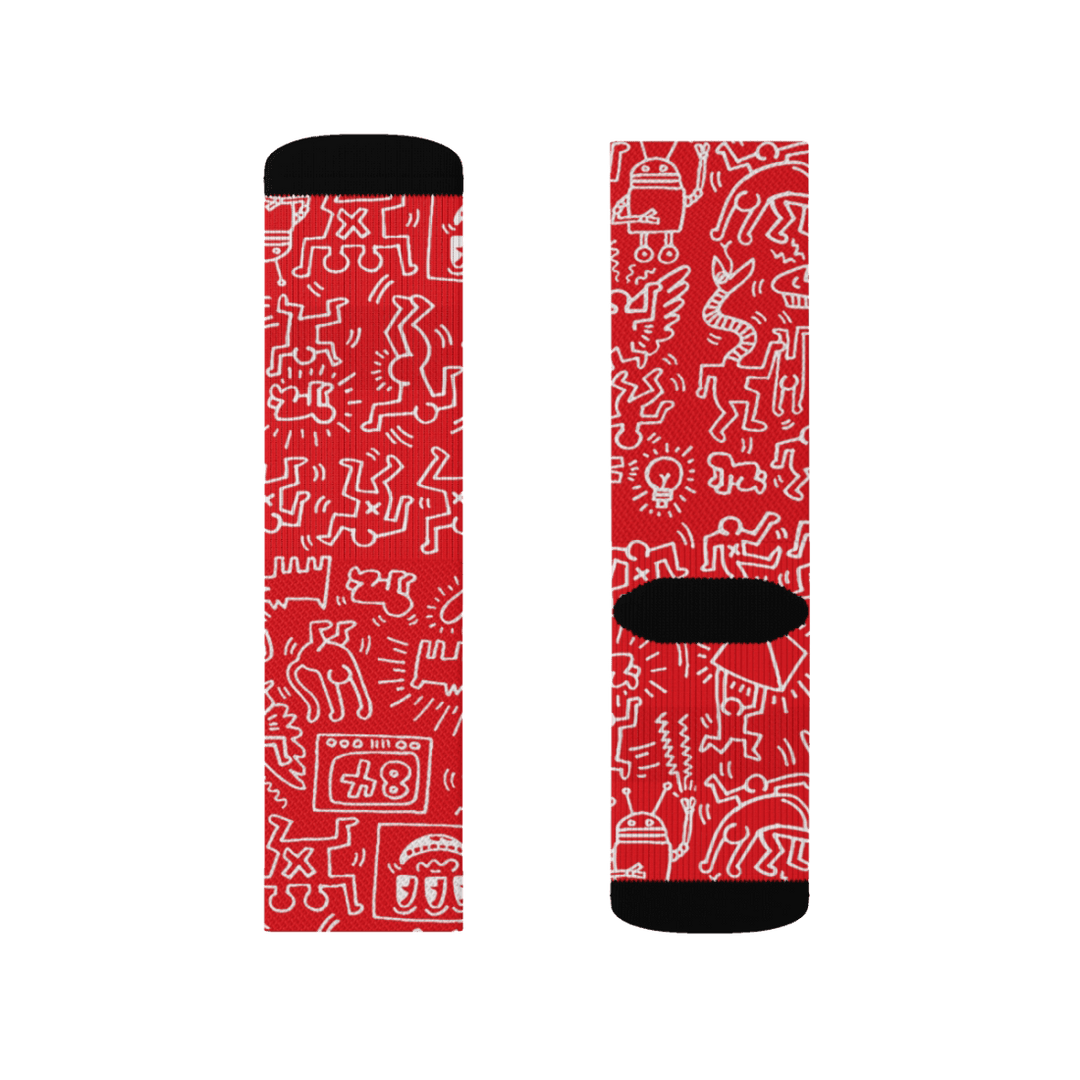 Pattern Panel, Icon Series Street Art Socks - Scarvesnthangs