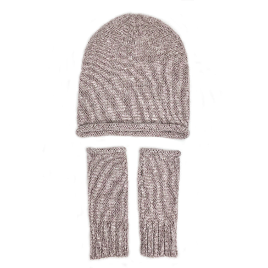 Blush Essential Knit Alpaca Beanie-2