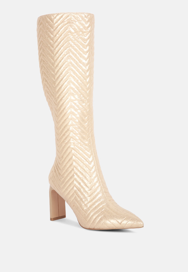 prinkles quilted italian block heel calf boots-6