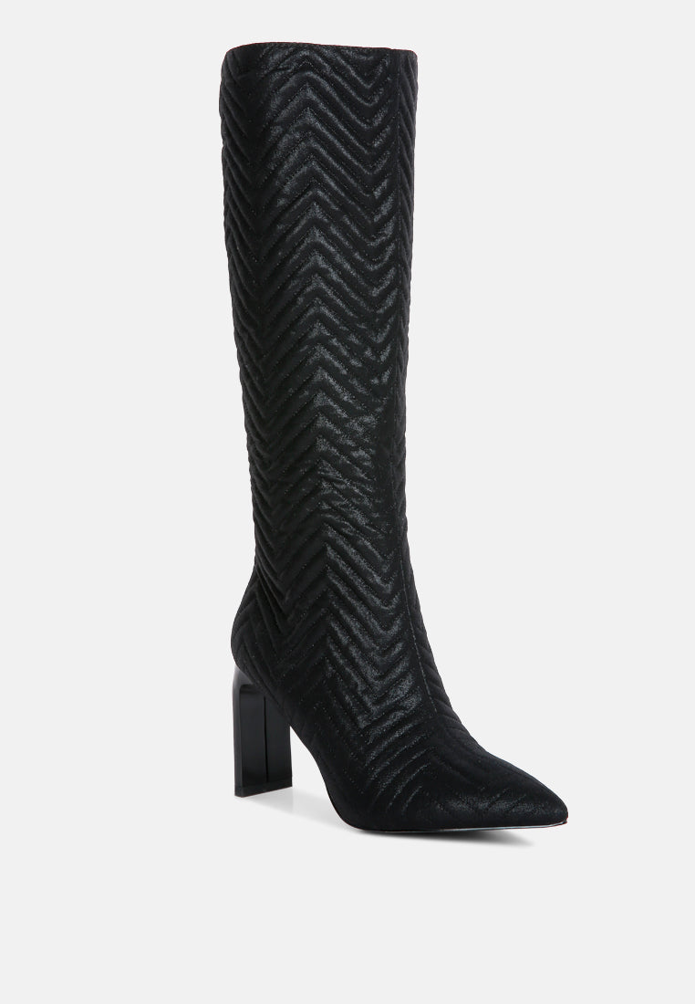 prinkles quilted italian block heel calf boots-11