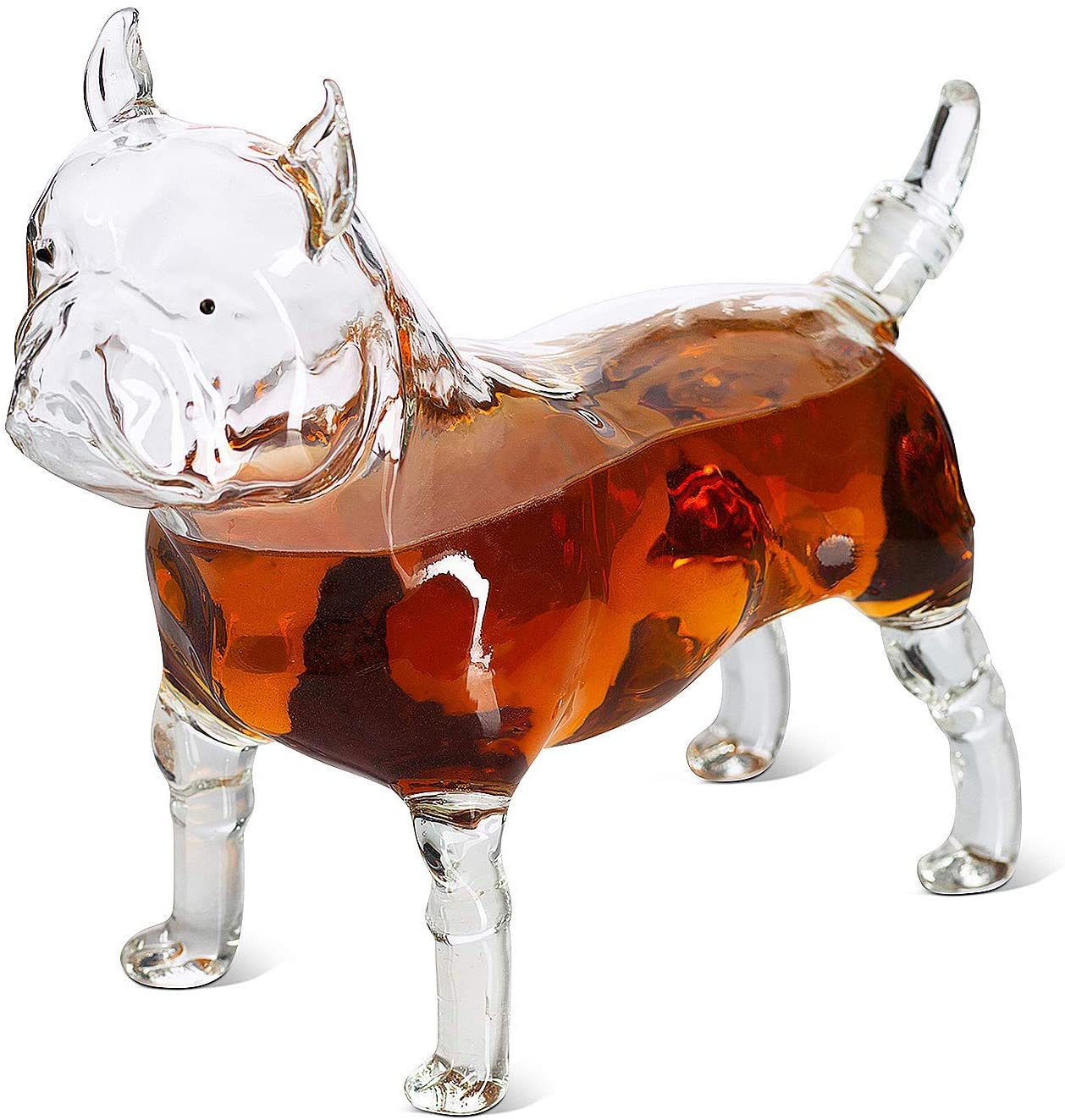 French Bull Dog - Pug Animal Whiskey and Wine Decanter The Wine Savant - 500ml - Whiskey, Wine Scotch or Liquor Decanter-1
