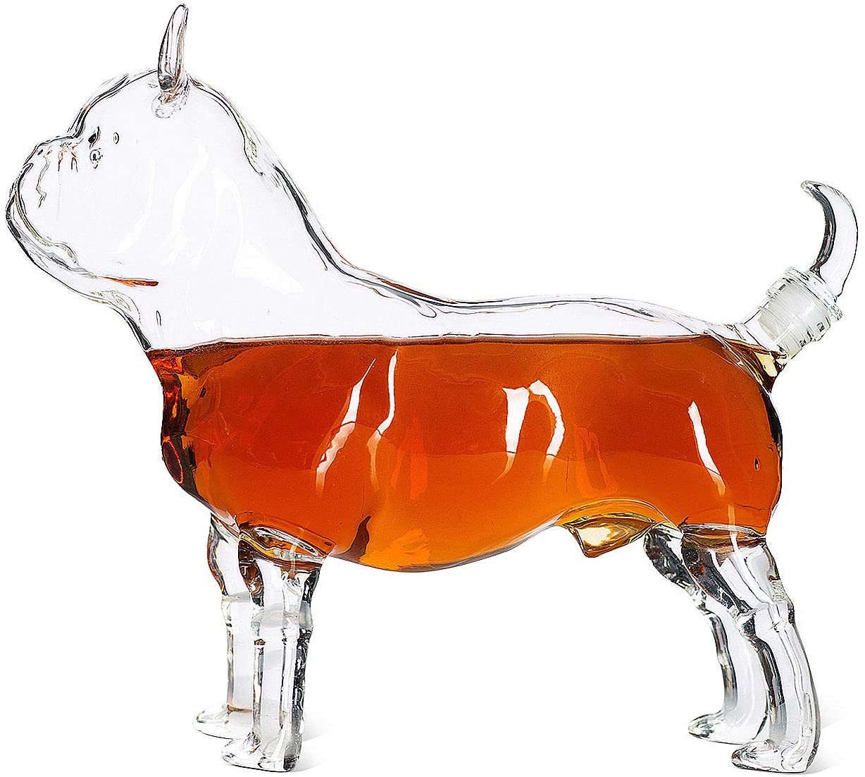 French Bull Dog - Pug Animal Whiskey and Wine Decanter The Wine Savant - 500ml - Whiskey, Wine Scotch or Liquor Decanter-2