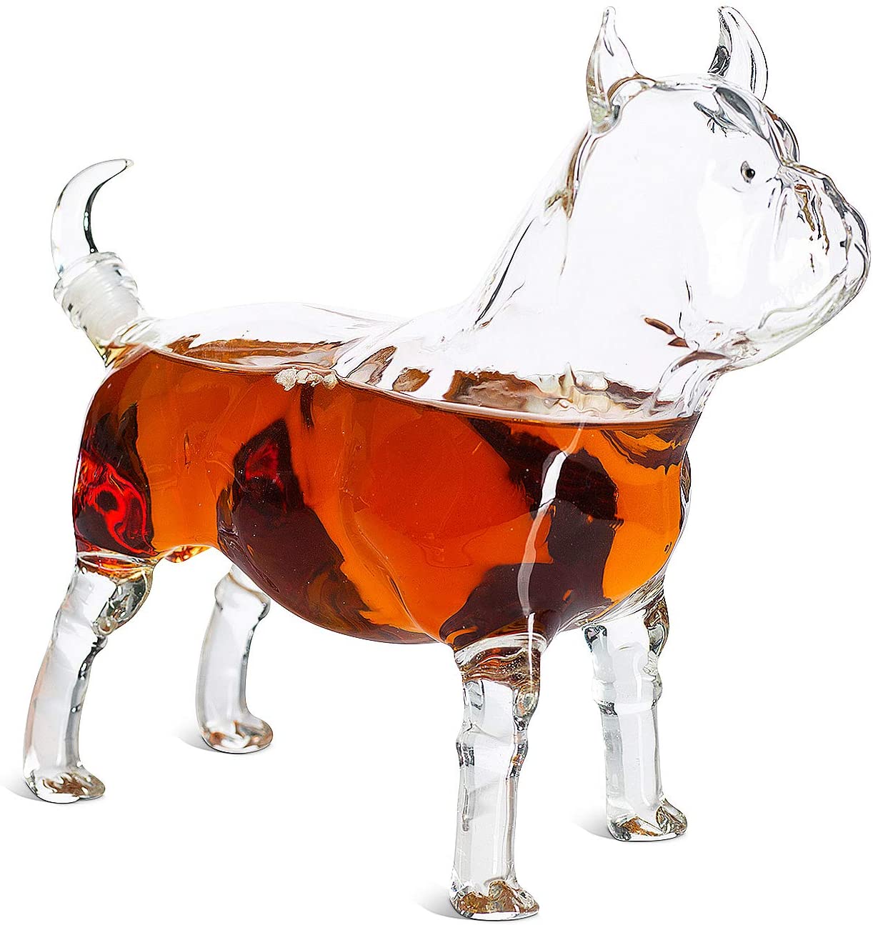 French Bull Dog - Pug Animal Whiskey and Wine Decanter The Wine Savant - 500ml - Whiskey, Wine Scotch or Liquor Decanter-3