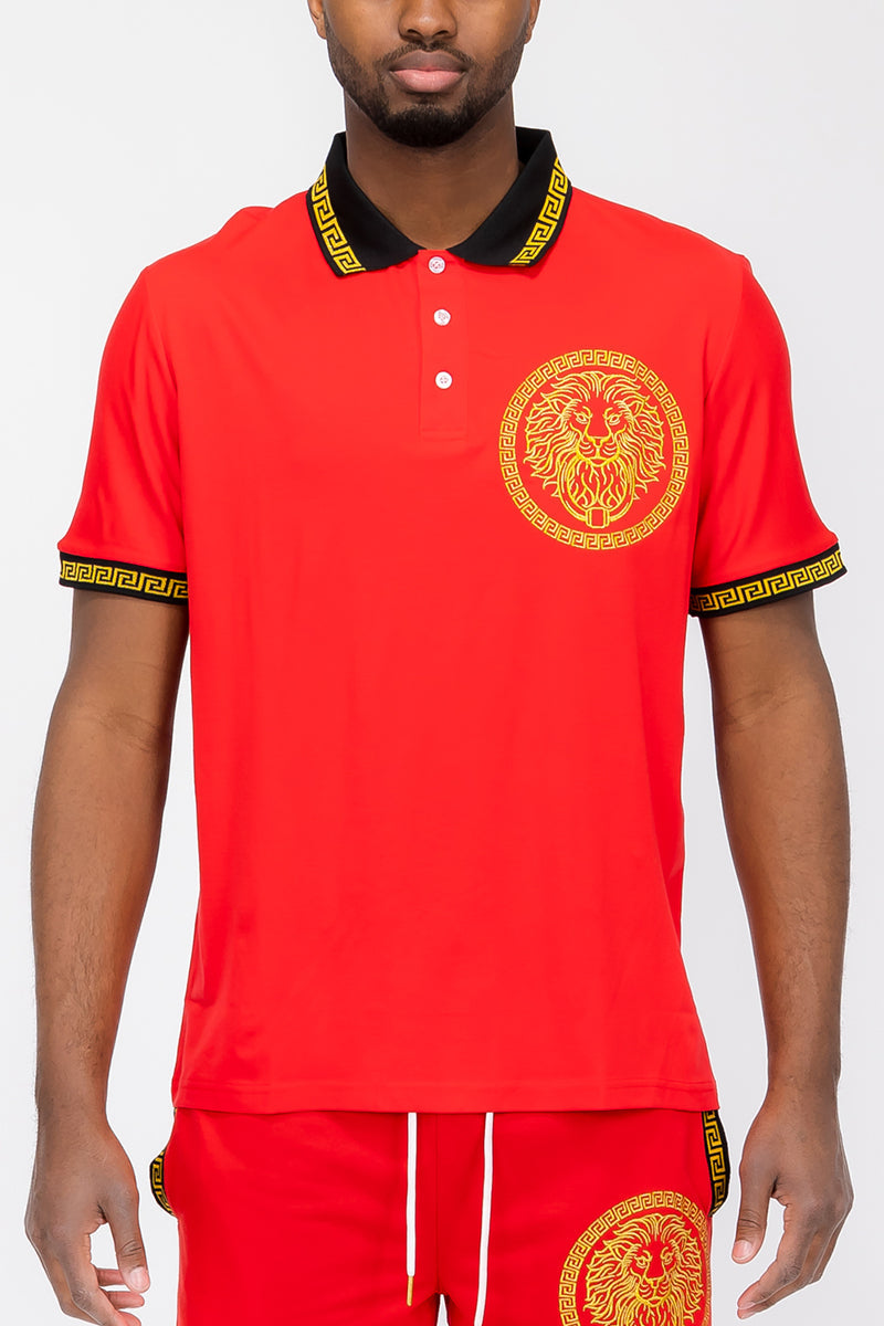 Lion Head Polo Shirt-7