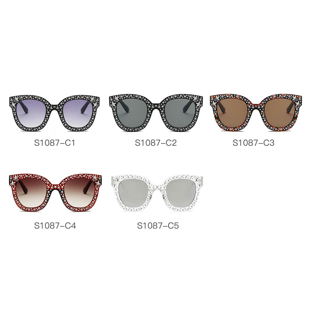 DOSWELL | Women Fashion Oversize Round Sunglasses - Scarvesnthangs