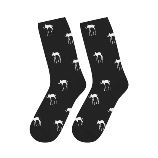 Salvador Dali The Elephants Artwork Pattern Socks - Scarvesnthangs