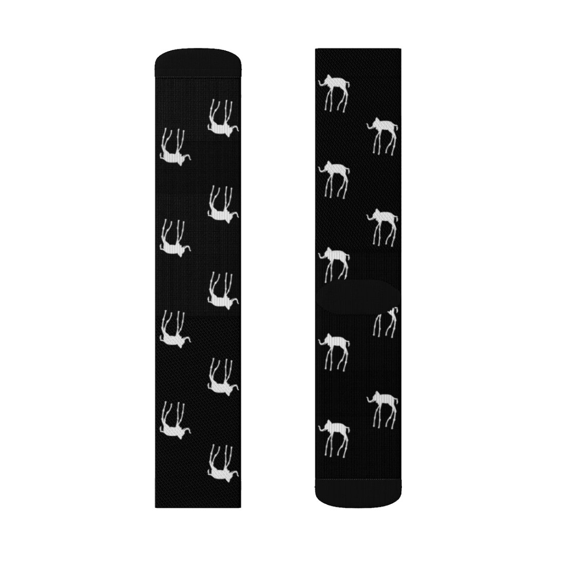 Salvador Dali The Elephants Artwork Pattern Socks - Scarvesnthangs