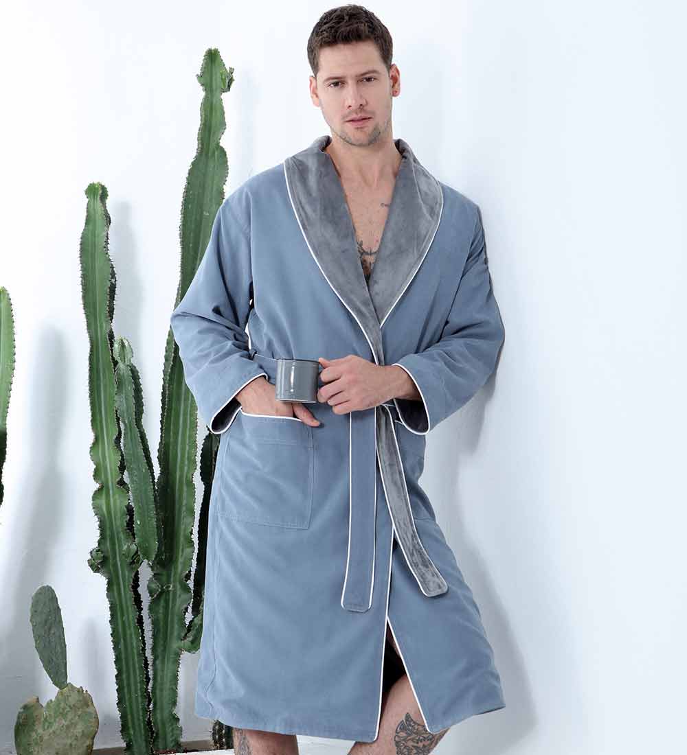 Men's Luxury Microfiber Spa Robe-0
