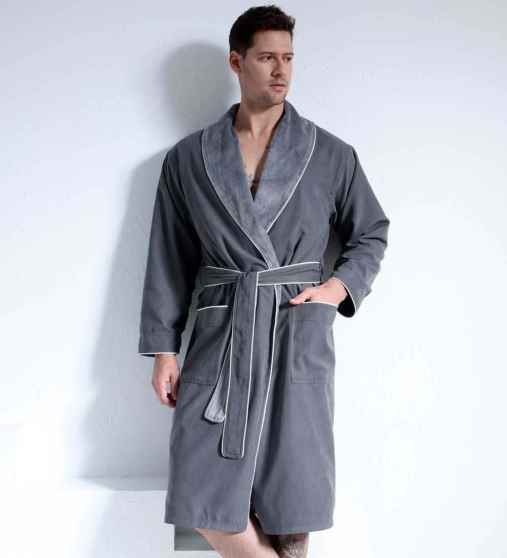 Men's Luxury Microfiber Spa Robe-5