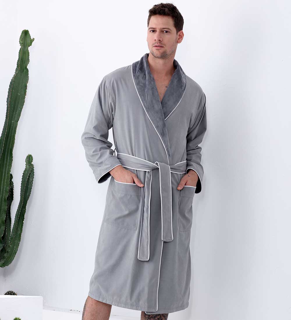 Men's Luxury Microfiber Spa Robe-10