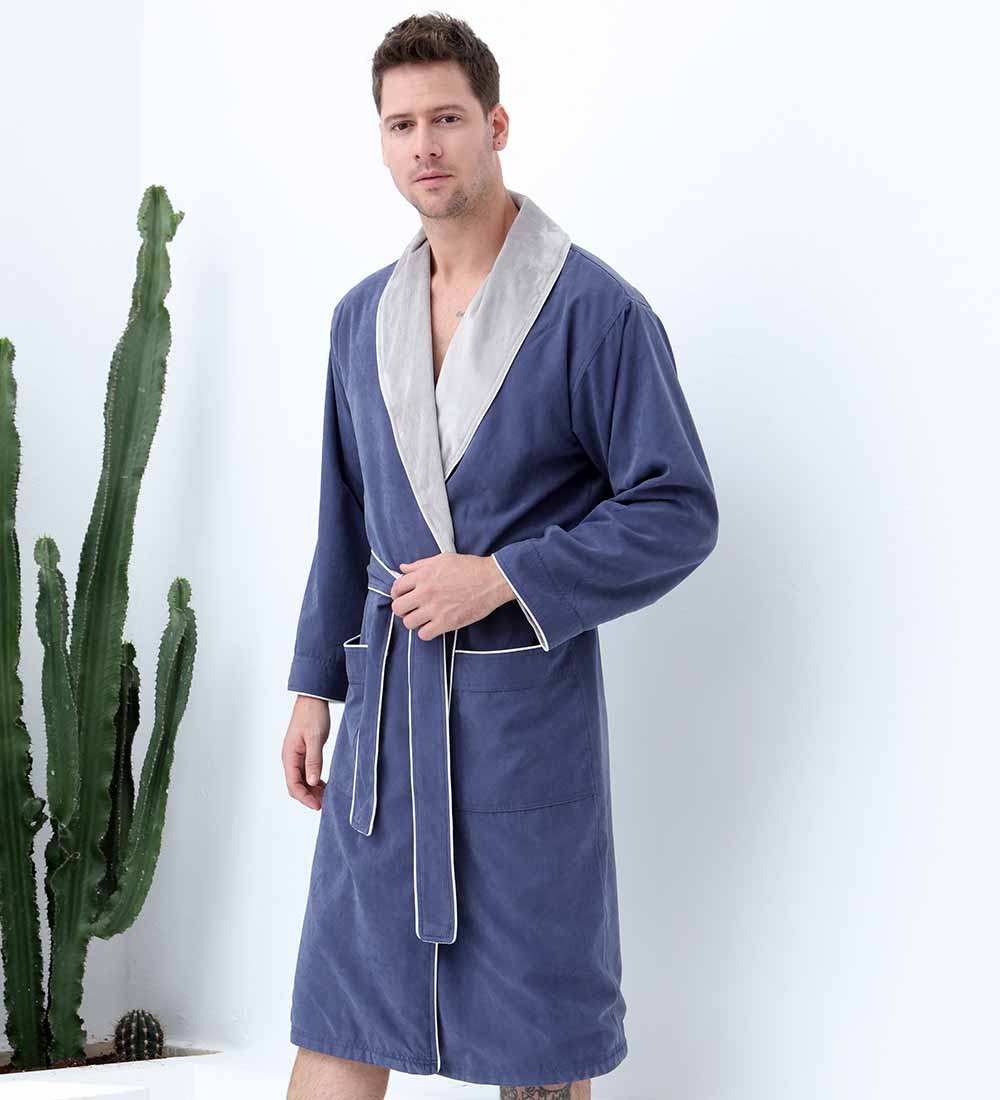 Men's Luxury Microfiber Spa Robe-16